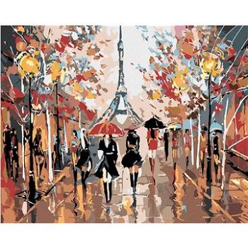 Maľovanie podľa čísel – Rušná ulica a Eiffelova veža (HRAmal00443nad)