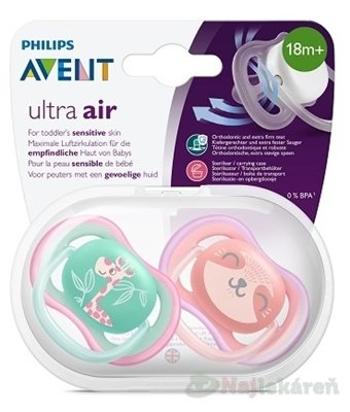 Philips Avent ultra air dievča/žirafa 2 ks 896173