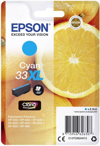 Epson Ink T3362, 33XL originál  zelenomodrá C13T33624012