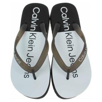 Dámske plážové papuče Calvin Klein YW0YW00716 0GJ Black-White 37