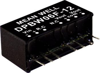 Mean Well DPBW06F-12 DC / DC menič napätia, modul   250 mA 6 W Počet výstupov: 2 x