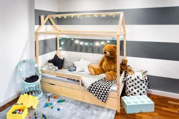 Detská posteľ Ourbaby Paul prírodná 200x90 cm