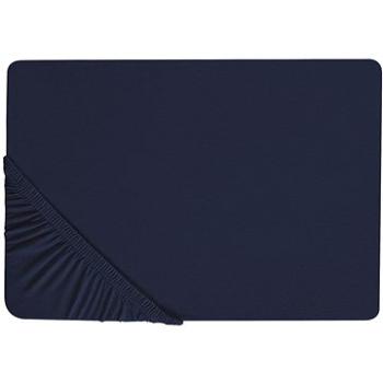 Bavlnená plachta na posteľ námornícky modrá HOFUF (BELpro002nad)