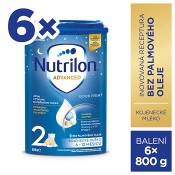 NUTRILON Mlieko následné dojčenské 2 Advanced Good Night 6x 800 g, 6+