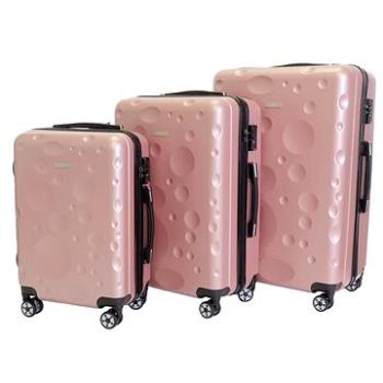 Sada 3 kufrov T-class 628, (ružové) TSA zámok, veľkosť M, L, XL (8594206310299)
