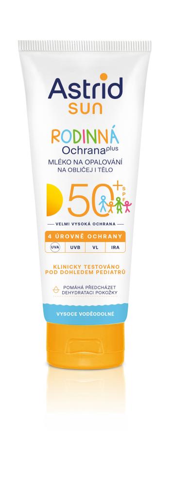 Astrid Rodinné mlieko na opaľovanie na tvár a telo SPF 50+ 250 ml