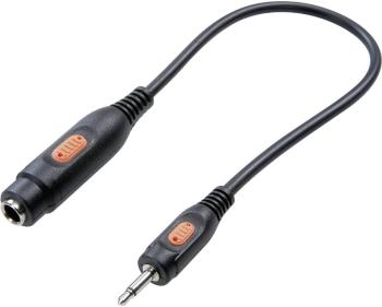 SpeaKa Professional SP-7870652  jack audio adaptér [1x jack zástrčka 3,5 mm - 1x jack zásuvka 6,35 mm] čierna