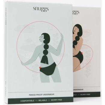 Snuggs Period Underwear Classic: Medium Flow látkové menštruačné nohavičky na strednú menštruáciu veľkosť L 1 ks