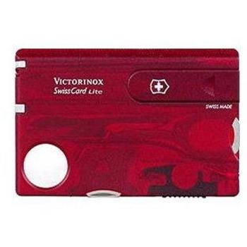 VICTORINOX Swiss Card Lite Translucent červený (7611160014870)