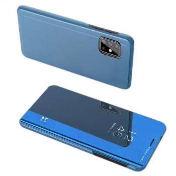 MG Smart Clear View knižkové puzdro na Samsung Galaxy S20 Plus 5G, modré