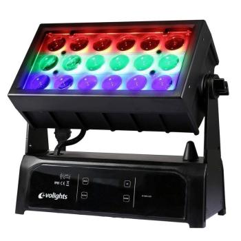 Evolights 18X15W RGBW Wall Washer Zoom 7-58 LED Panel