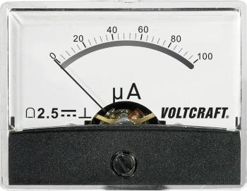 VOLTCRAFT AM-60X46/100µA/DC Zabudované meracie zariadenie AM-60X46 / 100µA / DC  100 µA otočná cievka