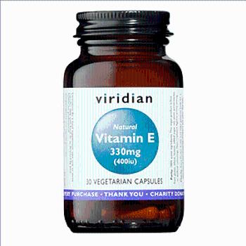 Viridian Vitamin E 330 mg 400 IU 30 cps