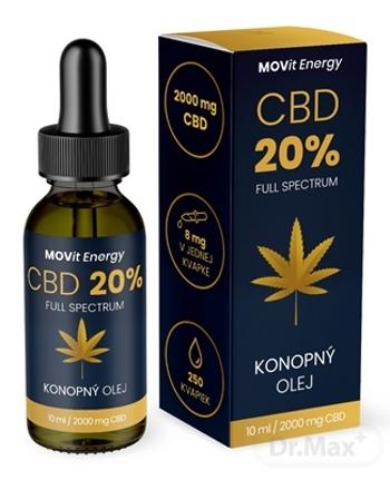 MOVit CBD 20% Full Spectrum KONOPNÝ OLEJ