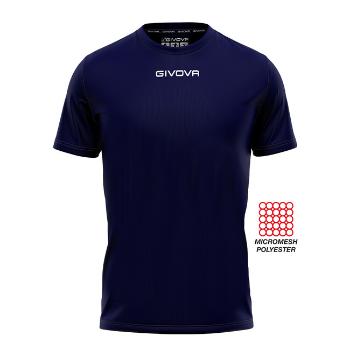 SHIRT GIVOVA ONE MICROFORATA BLU Tg. S