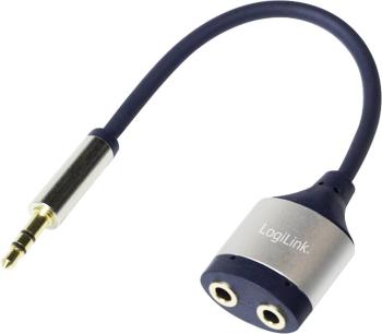 LogiLink CA1100  jack audio adaptér [1x jack zástrčka 3,5 mm - 2x jack zásuvka 3,5 mm] čierna