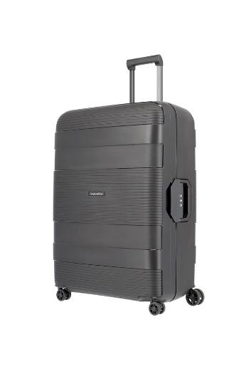 Travelite Skořepinový cestovní kufr Korfu Black L 103 l
