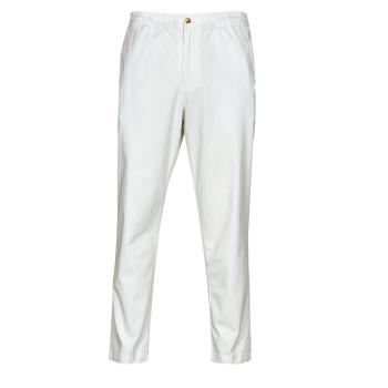 Polo Ralph Lauren  PANTALON "PREPSTER" EN CHINO LEGER AVEC CORDON DE SERAGE  Nohavice päťvreckové Biela