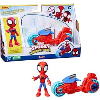 Spider-Man and His Amazing Friends Spider-Man - Motorka a figúrka, 10 cm (5010994181581)