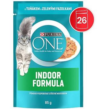 Purina One Adult mini filetky s kuraťom a zelenými fazuľkami v šťave 26× 85 g (7613287902955)