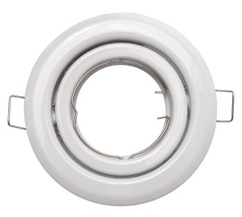 LED Solution Podhľadový rámček bielý výklopný guľatý 10418