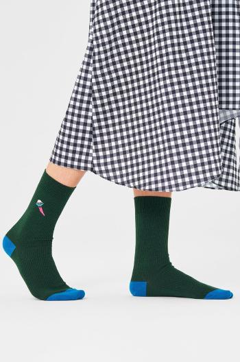 Ponožky Happy Socks dámske, hnedá farba
