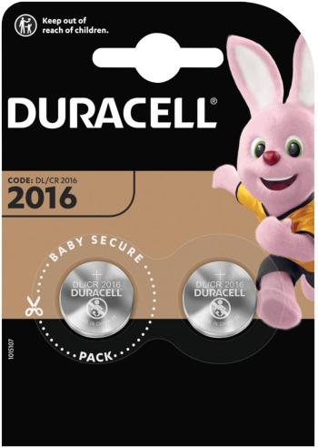 Duracell Elektro 2016 gombíková batéria  CR 2016 lítiová 90 mAh 3 V 2 ks