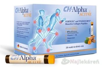 CH-Alpha ACTIVE, ampulky na pitie, kolagénové peptidy, 1x28 ks