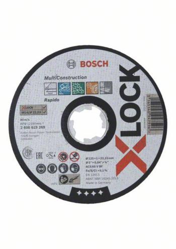 Bosch Accessories  2608619269 rezný kotúč rovný  125 mm 22.23 mm 1 ks
