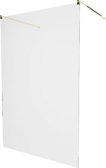 MEXEN/S - KIOTO samostatne stojaca sprchová zástena 100 x 200 cm, transparent 8 mm, zlatá 800-100-002-50-00