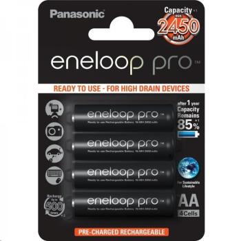 PANASONIC eneloop Pro Nabíjacie Batérie AA 2500mAh 1, 2V HR-3UWXB-4BP (Blister 4ks)