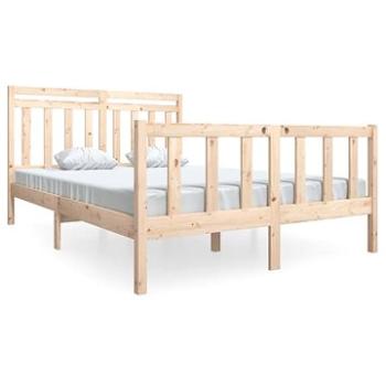Rám postele masívne drevo 140 × 190 cm, 3100699