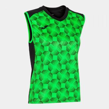 SUPERNOVA III SLEEVELESS SHIRT BLACK FLUOR GREEN L