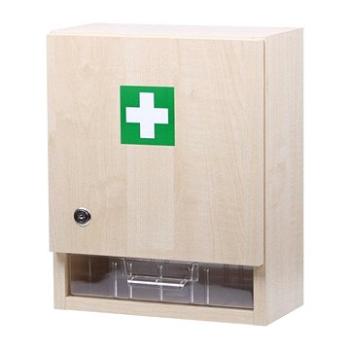 Nástenná lekárnička drevená pre 10 osôb (NLZM10_drevo)