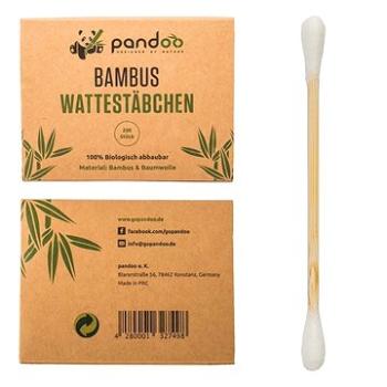 PANDOO Bambusové vatové tyčinky do uší s bio bavlnou, 200 ks (4280001327498)