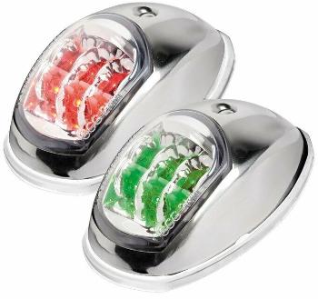 Osculati Evoled navigation lights polished Stainless Steel body L + R