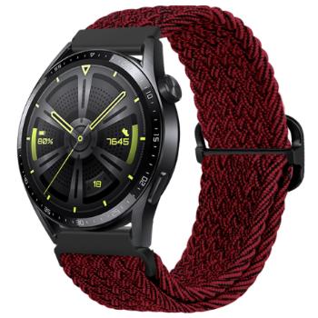 BStrap Braid Nylon remienok na Samsung Galaxy Watch 3 41mm, red black (SSG034C0301)