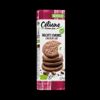 Celiane Glutenfree Bezlepkové sušienky máčané v mliečnej čokoláde 140 g