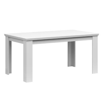 KONDELA Rozkladací jedálenský stôl, biela, 160-200x91 cm, ARYAN