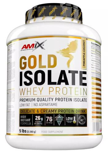 AMIX Gold Whey Protein Isolate, Ananás-kokosový džús 2280 g