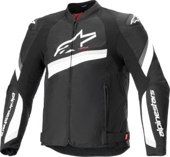 Alpinestars T-GP Plus V4 Jacket Black/White XL Textilná bunda