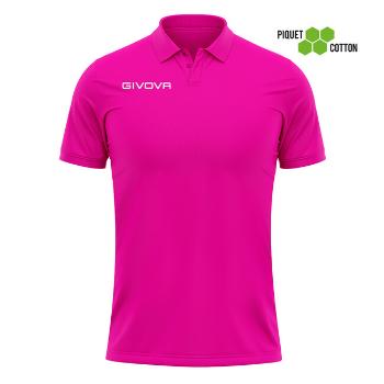 POLO COTONE PIQUET SUMMER FUXIA Tg. XL