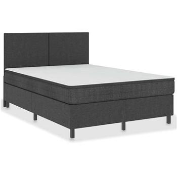 Shumee boxspring tmavo sivá textil 180 × 200 cm, 3054792