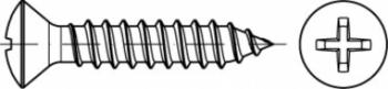 TOOLCRAFT TO-5433261  skrutky do plechu so zápustnou šošovkovou hlavou  45 mm krížová dražka Philips  ISO 7051  ocel gla