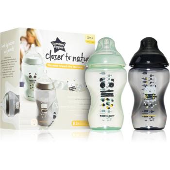 Tommee Tippee C2N Closer to Nature Boy dojčenská fľaša 2 ks 3m+ 2x340 ml