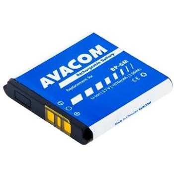 AVACOM pre Nokia 6233, 9300, N73 Li-Ion 3,7 V 1070 mAh (náhrada BP-6M) (GSNO-BP6M-S1070)