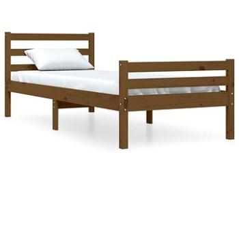 Rám postele medovo hnedý masívne drevo 75 × 190 cm Small Single, 814782