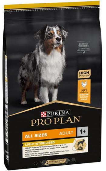 Proplan MO Dog Opti Weight Adult All Size Light/Sterilised kura granule pre psy 14kg