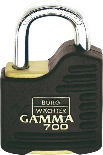 Burg Wächter Gamma 700 55 SB visiaci zámok  zámky s rovnakým kľúčom   mosadz, čierna visiaci zámok s profilovú vložkou
