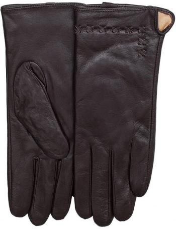 Hnedé rukavice z koženky vel. XL